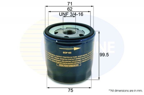Engine oil filter - comline, for