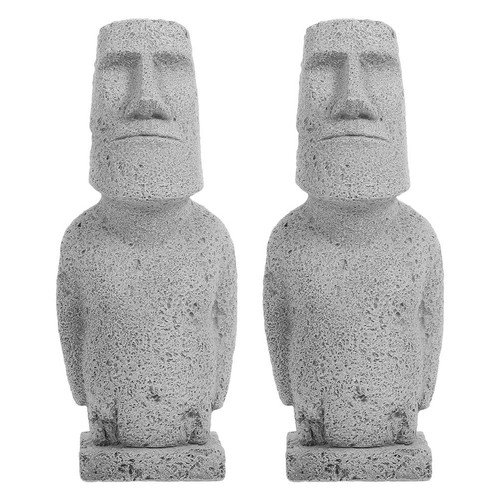 2pcs moai figurine - moai,