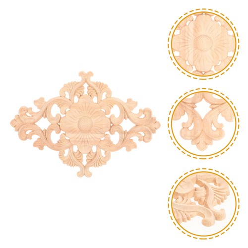 Wood onlay applique carved - wood,