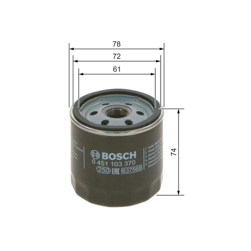 Engine oil filter fits - engine, opel