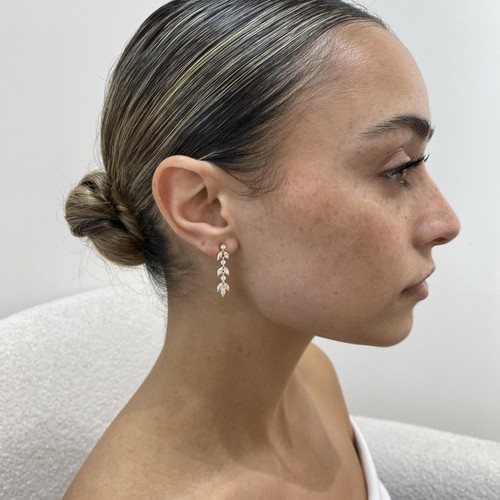 Diamond earrings round - diamond, &