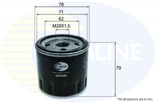Engine oil filter comline - filter,
