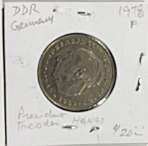 Ddr germany 1978 f coin - 1978,