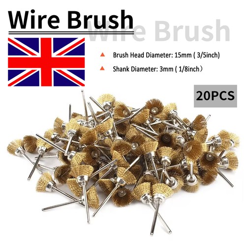 20pc wire cup - 20pc, brass